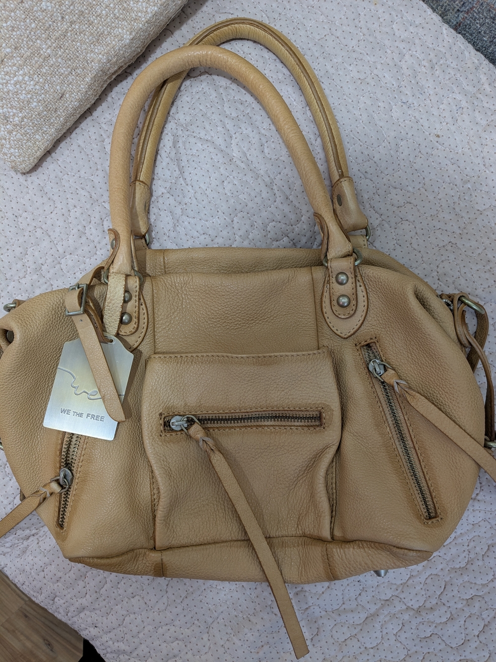 We The Free Women's Tan Leather Satchel